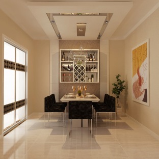 現(xiàn)代二居室餐廳裝修賞析 打造簡約與功能性并存的用餐空間